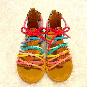 Carter’s Girls Rainbow Sandals Size 6